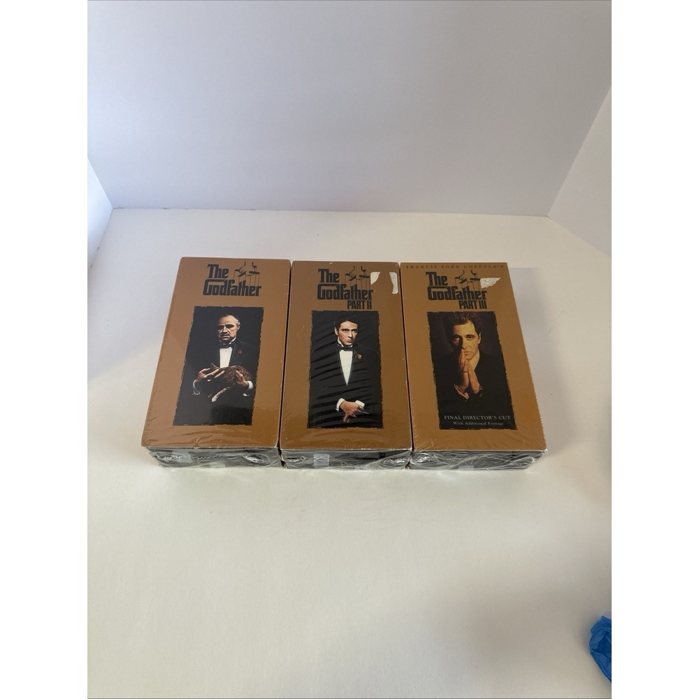 The Godfather Trilogy VHS Set Parts I II III Paramount Factory Sealed New - Picture 4 of 4